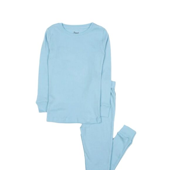 Leveret Light Blue Matching Family Pajama Set Size 10Y NWT Novelty Sleepwear - Picture 1 of 7